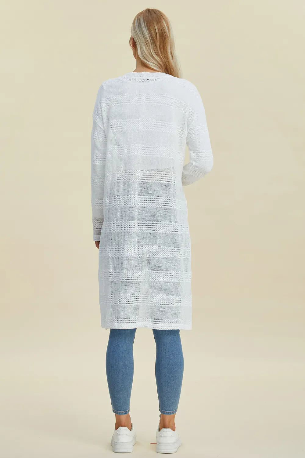 open front longline cardigan
