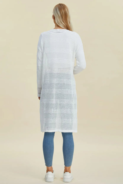 open front longline cardigan