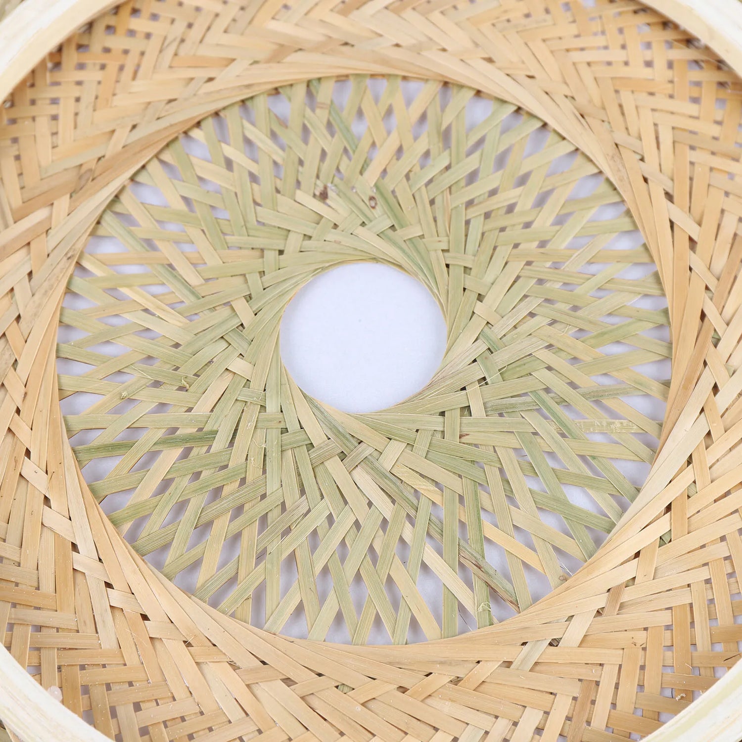 50cm LED Bamboo Woven Ceiling Light 110V E26 Bulb Not Included