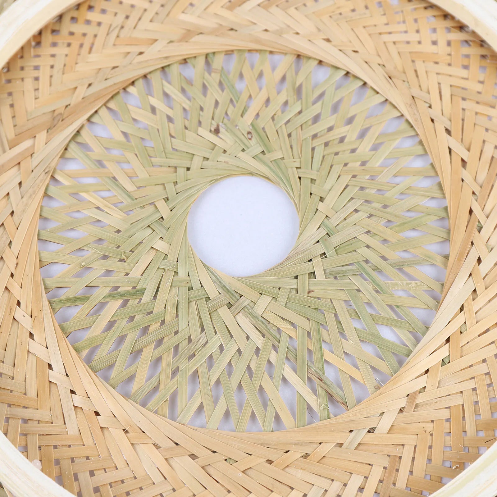 50cm LED Bamboo Woven Ceiling Light 110V E26 Bulb Not Included