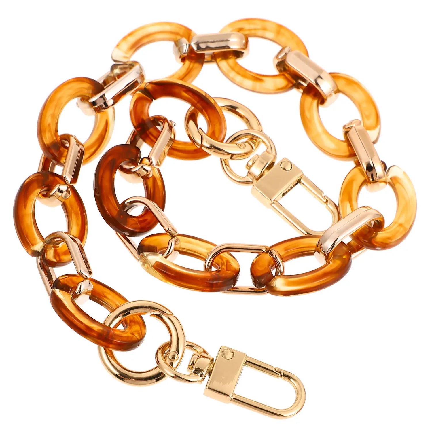 Resin Purse Chain Exquisite Lightweight Bag Replacement Strap Stylish Outdoor Handbag Shoulder Chain Bright Color Design
