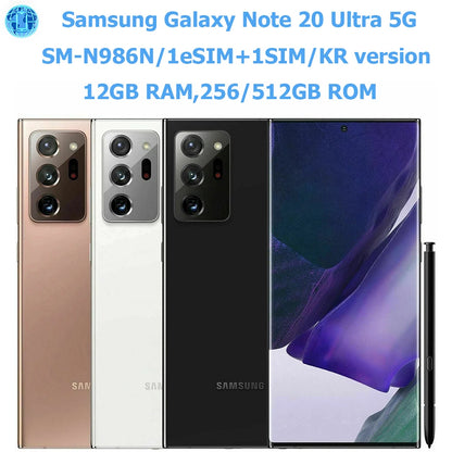 Samsung Galaxy Note 20 Ultra 5G Smart Android Phone 6.9-inch 12GB Samsung Smartphone NFC 108MP Korean Version Original unlocking