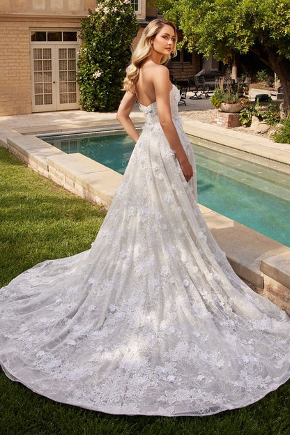 STRAPLESS WEDDING BALL GOWN CDCD860W