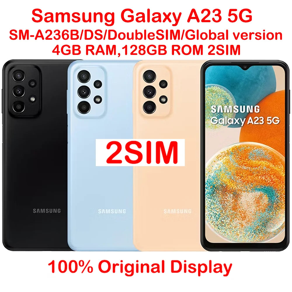 Samsung Galaxy A23 Smart Android Phone Global Edition 2SIM 6.6-inch 90Hz Quad Camera 50MP Samsung 5000mAh NFC Original Unlock