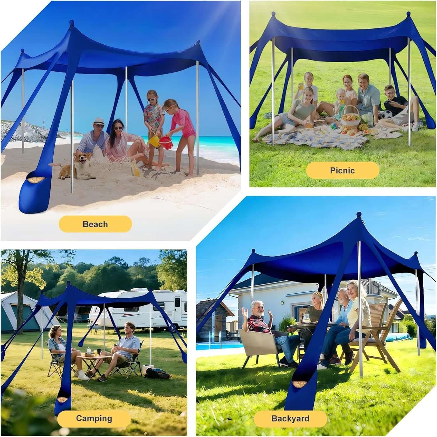 portable beach tent sun shelter