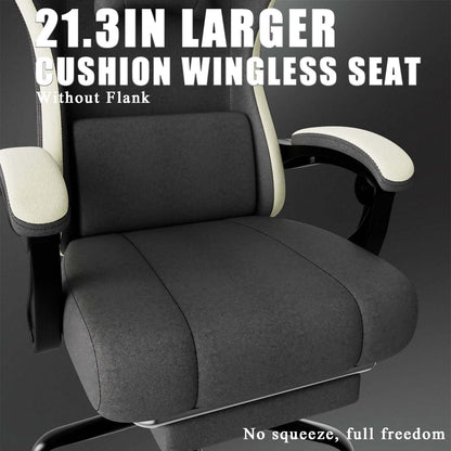 ergonomic gaming chair with footrest
