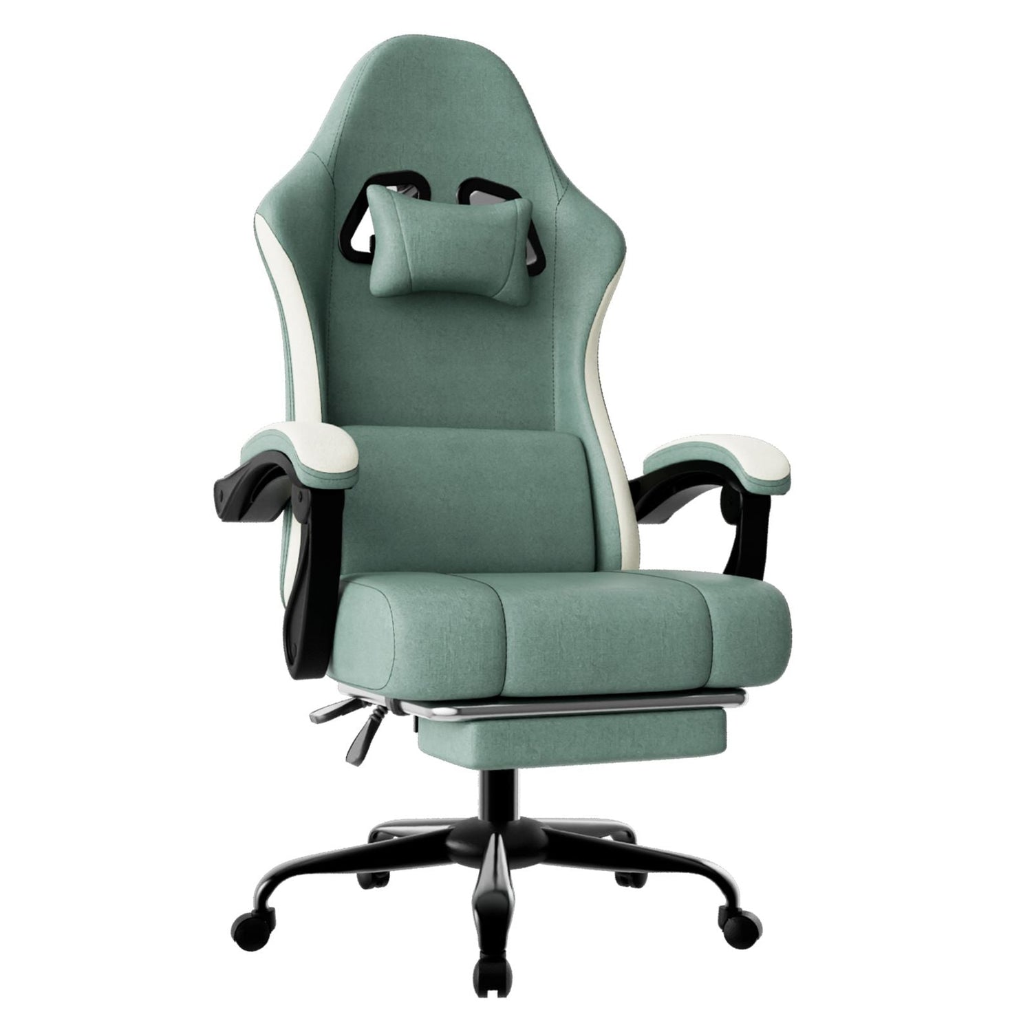 ergonomic gaming chair with footrest