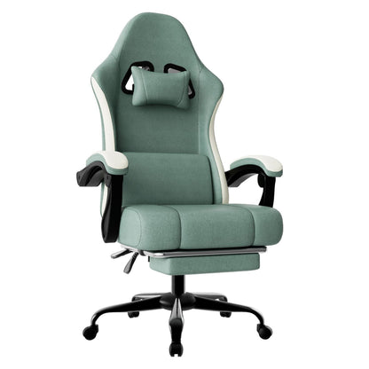 ergonomic gaming chair with footrest