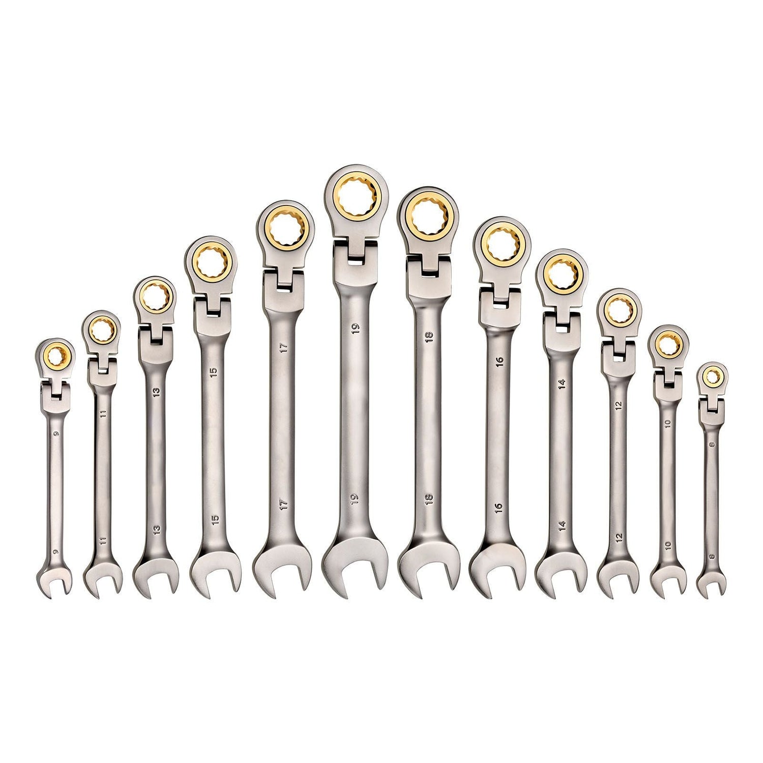 flex head ratcheting wrench set