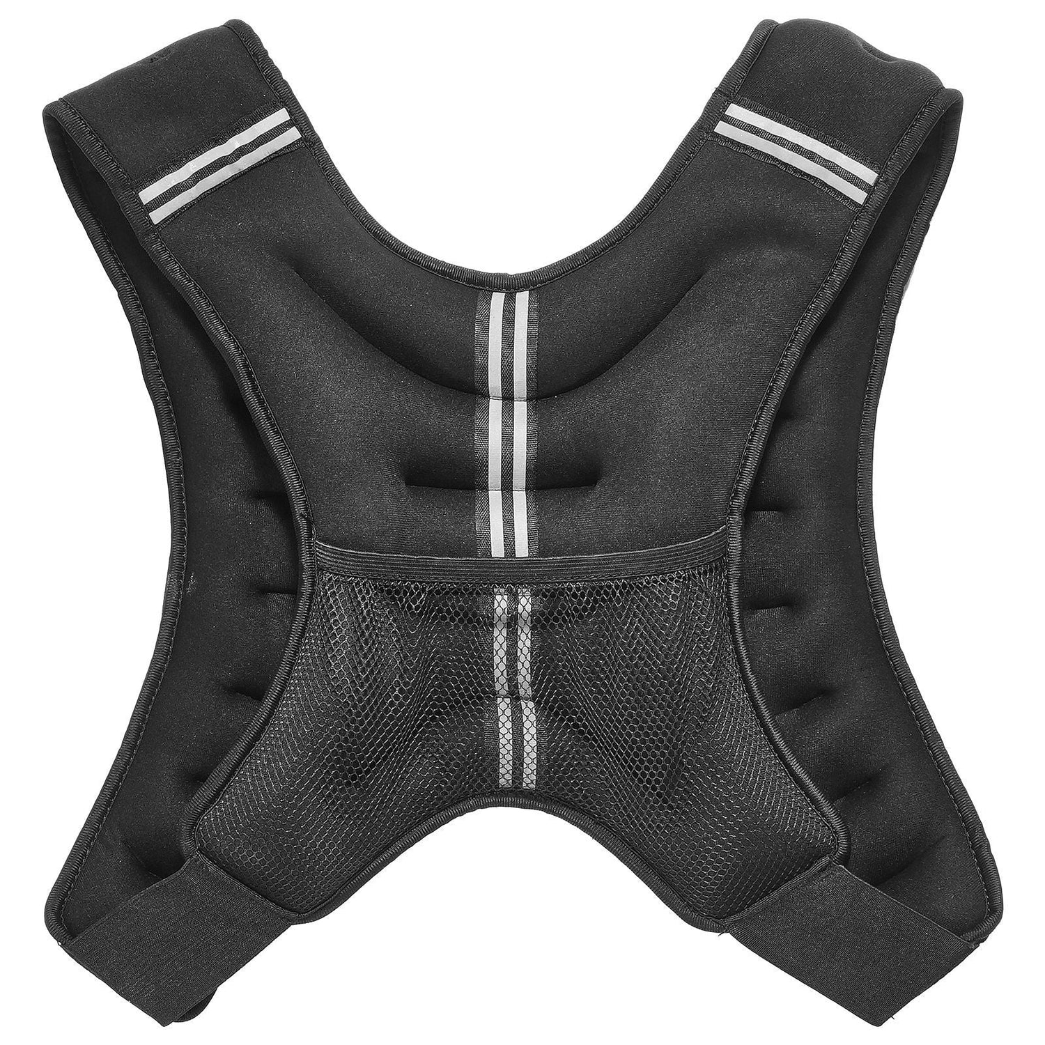 GoFly Weighted Vest, 20 lbs Weight Vest with Reflective Stripe, Adjustable Buckle Body Weight Vest for Men Women, Workout Equipment for Strength Training, Running, Jogging, Fitness, and Weight Loss