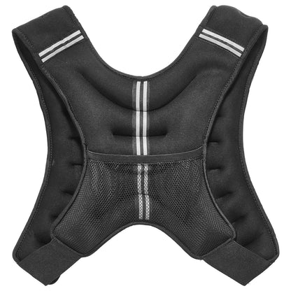 GoFly Weighted Vest, 20 lbs Weight Vest with Reflective Stripe, Adjustable Buckle Body Weight Vest for Men Women, Workout Equipment for Strength Training, Running, Jogging, Fitness, and Weight Loss