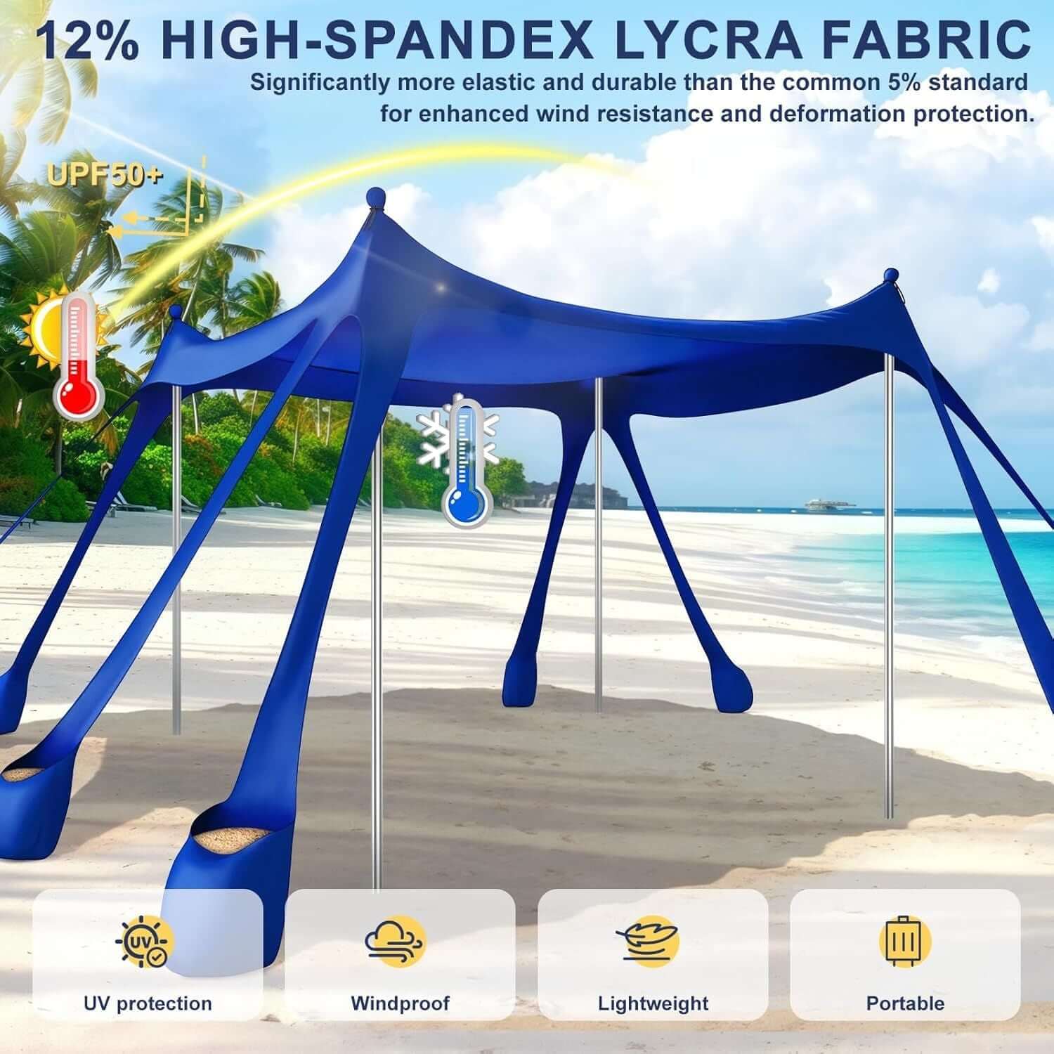 portable beach tent sun shelter