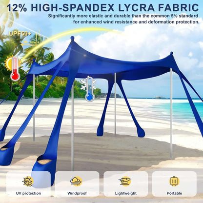 portable beach tent sun shelter
