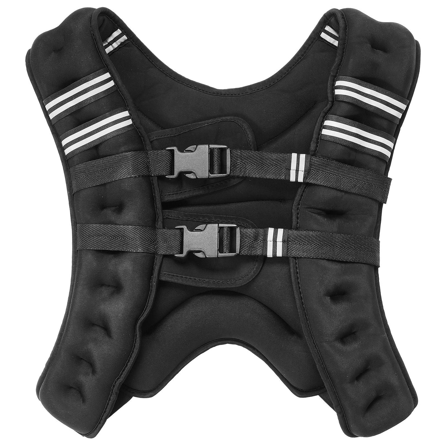 GoFly Weighted Vest, 20 lbs Weight Vest with Reflective Stripe, Adjustable Buckle Body Weight Vest for Men Women, Workout Equipment for Strength Training, Running, Jogging, Fitness, and Weight Loss