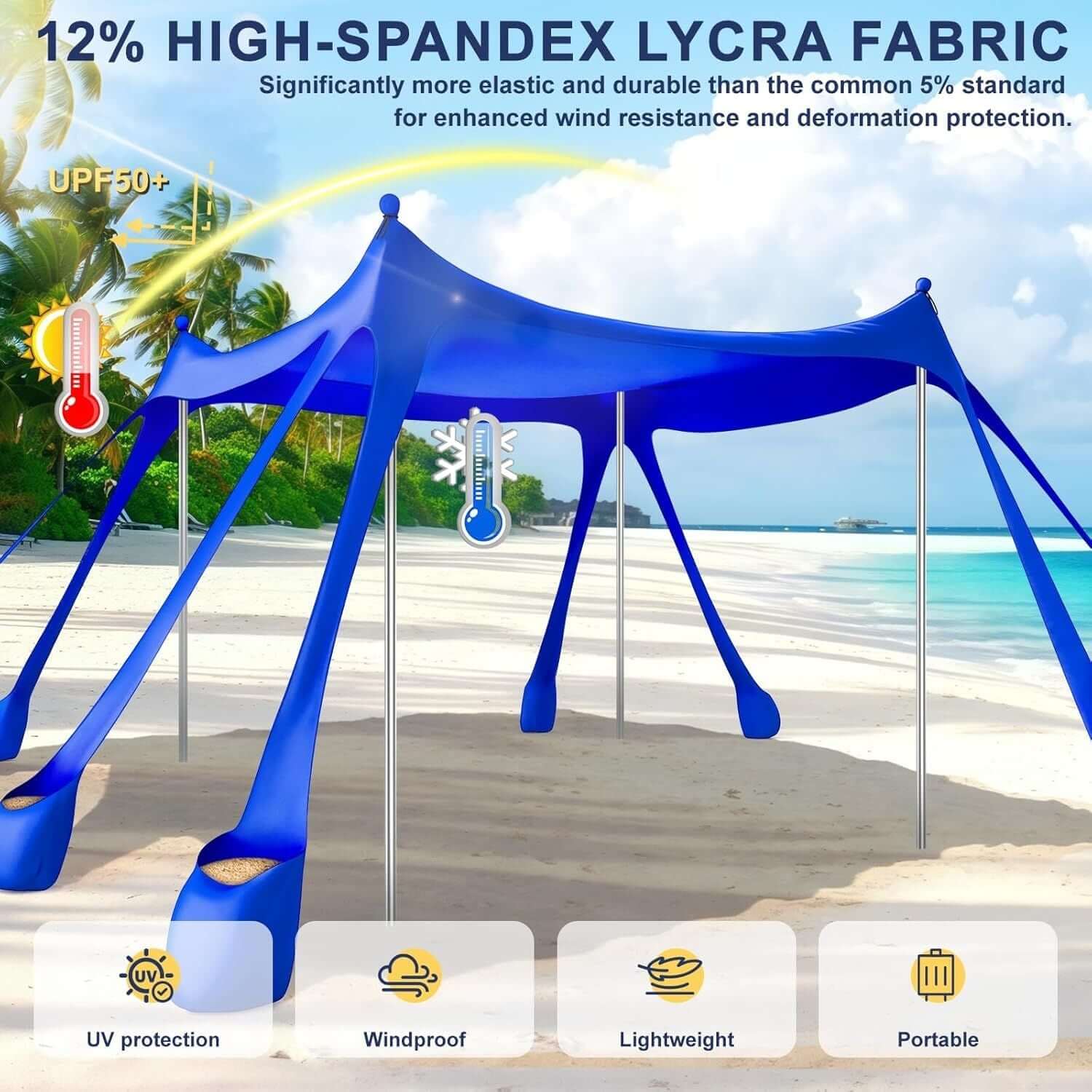 portable beach tent sun shelter
