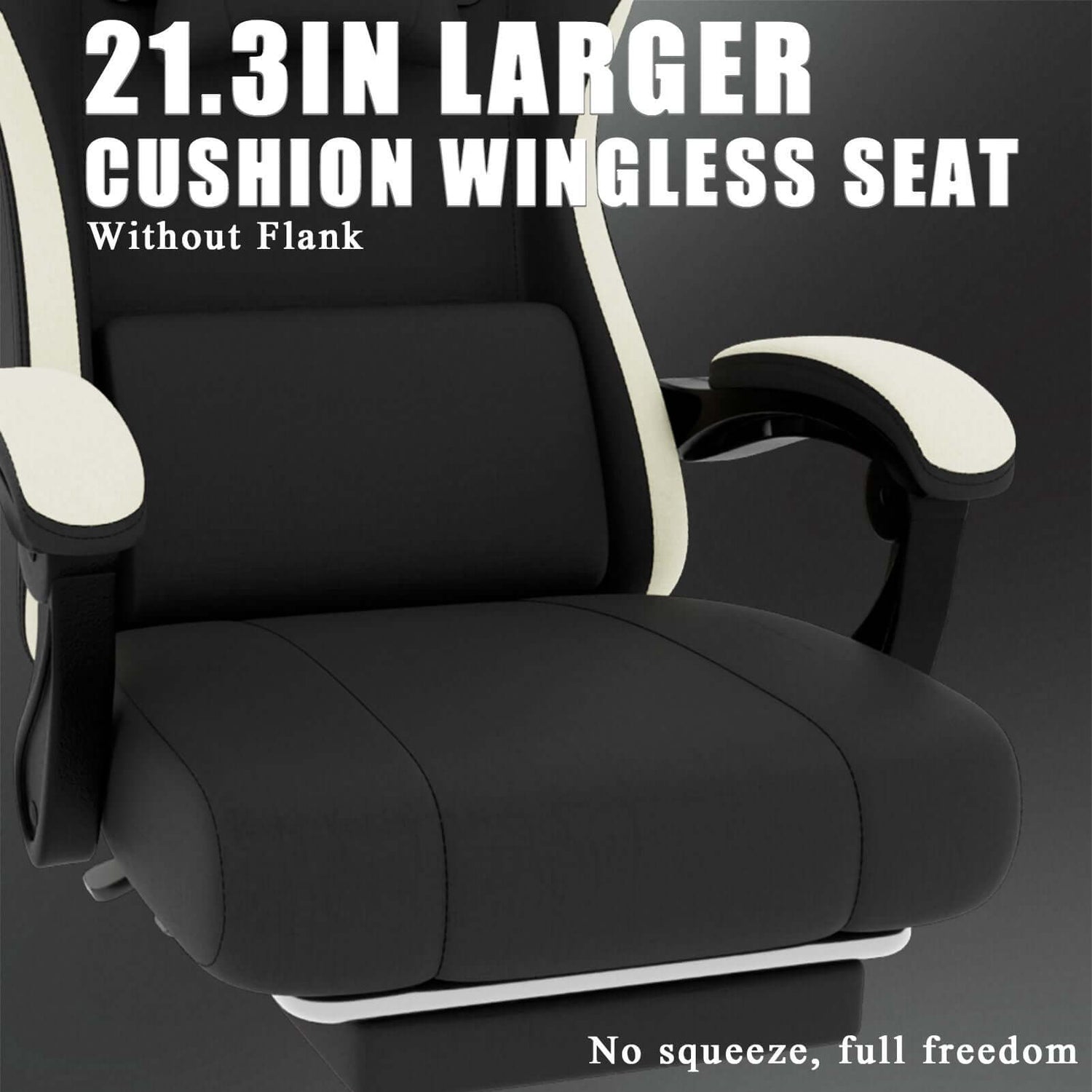 ergonomic gaming chair with footrest