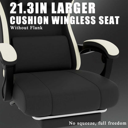 ergonomic gaming chair with footrest