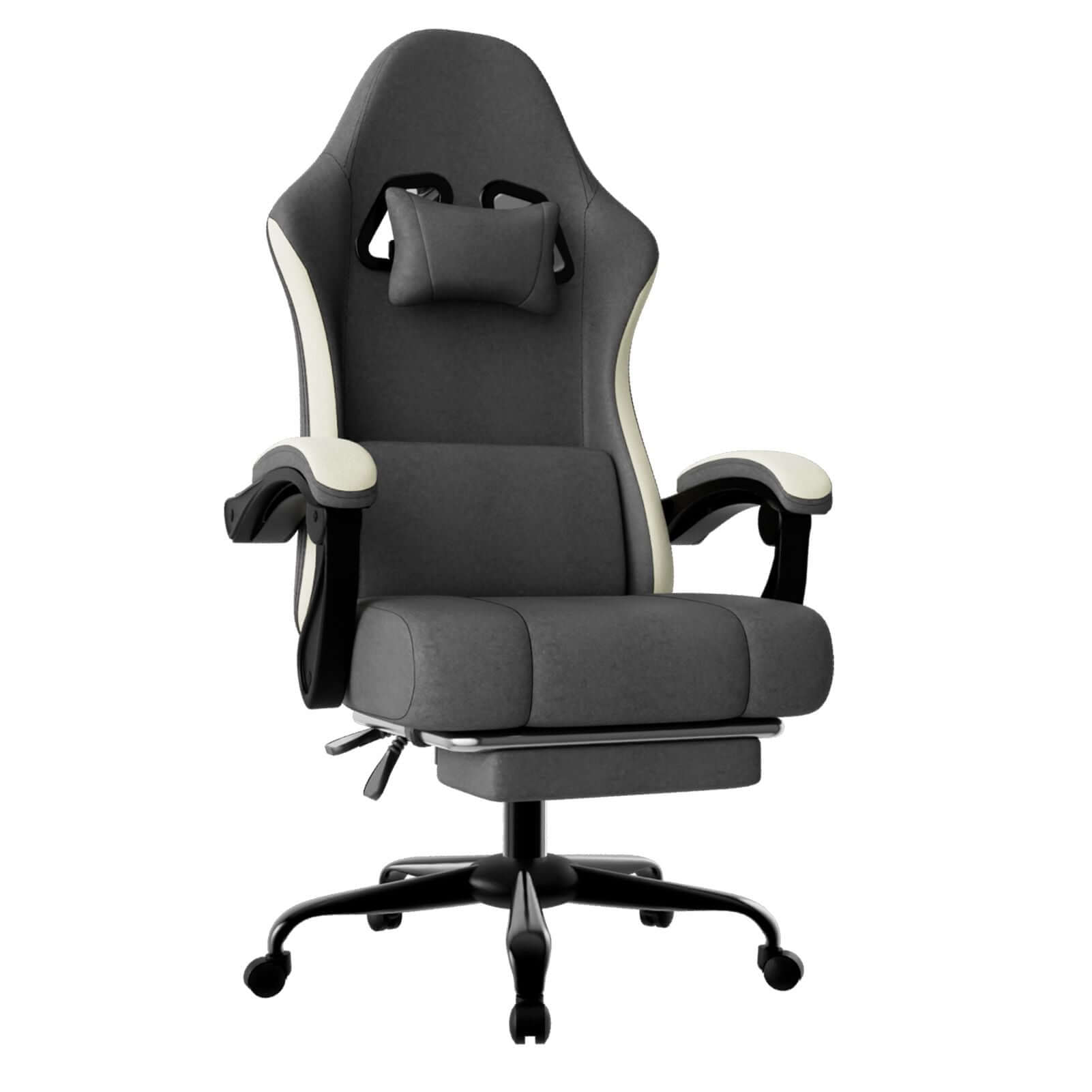 ergonomic gaming chair with footrest