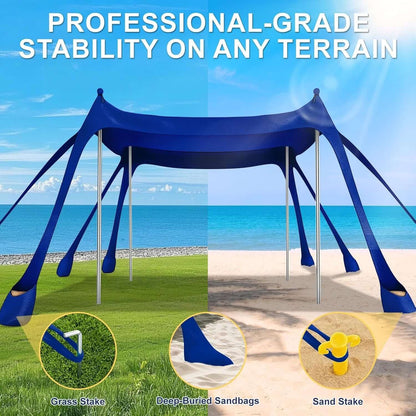 portable beach tent sun shelter