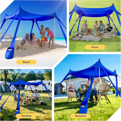 portable beach tent sun shelter
