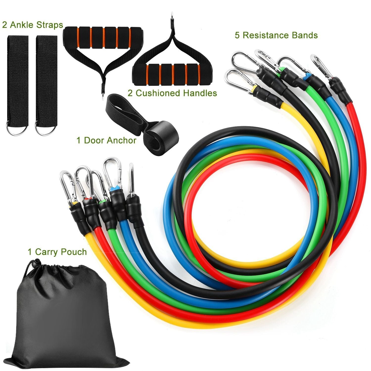 resistance bands workout set