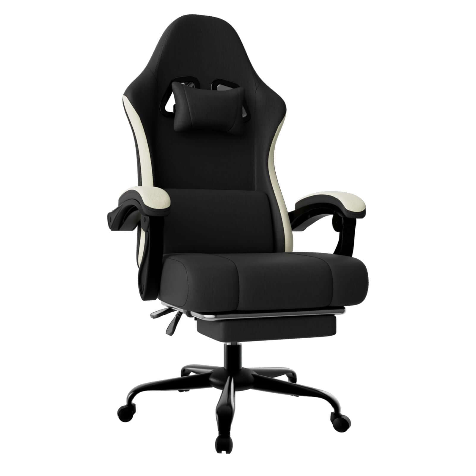 ergonomic gaming chair with footrest