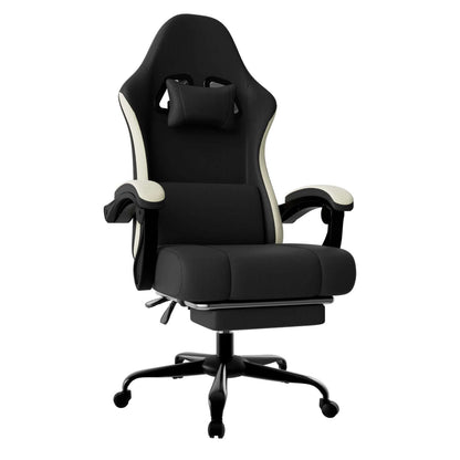ergonomic gaming chair with footrest