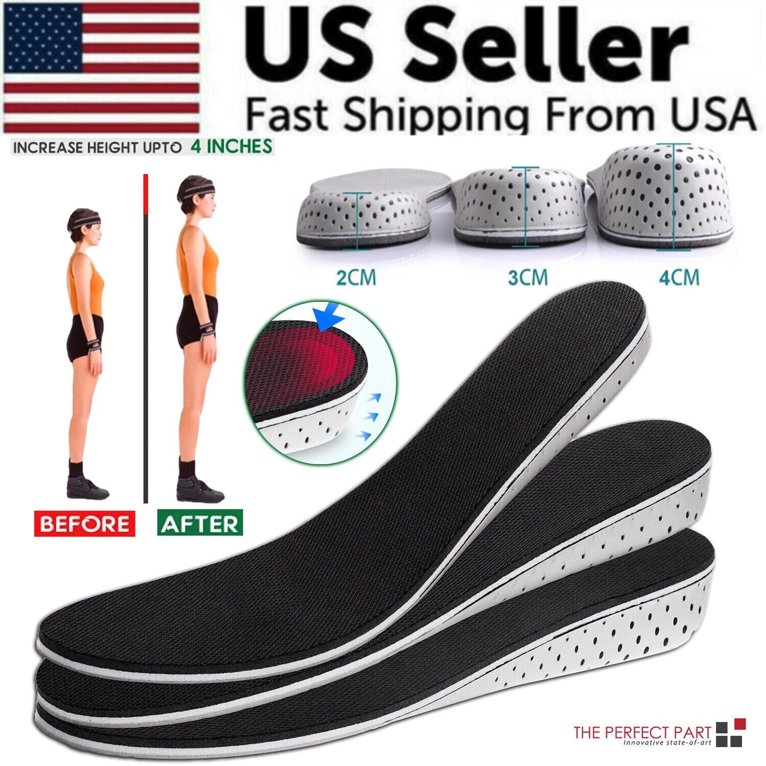invisible height increase insoles