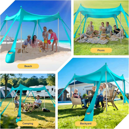 portable beach tent sun shelter