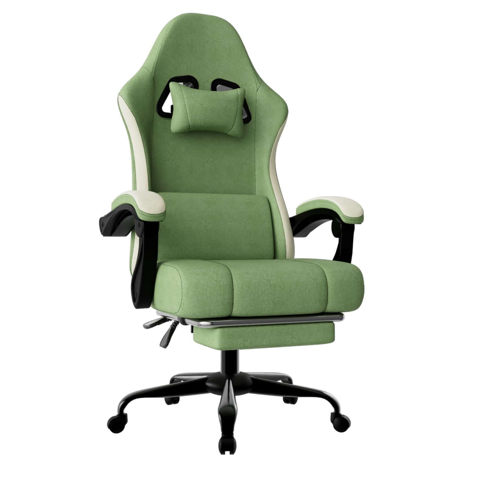 ergonomic gaming chair with footrest