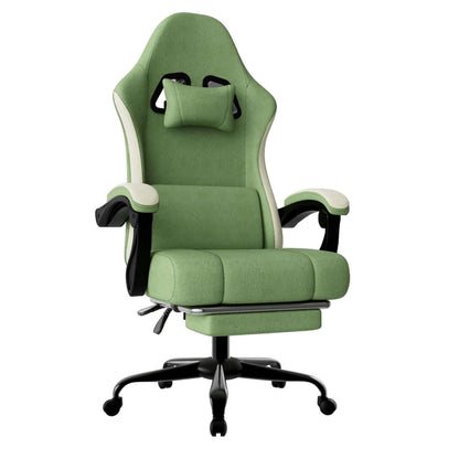 ergonomic gaming chair with footrest