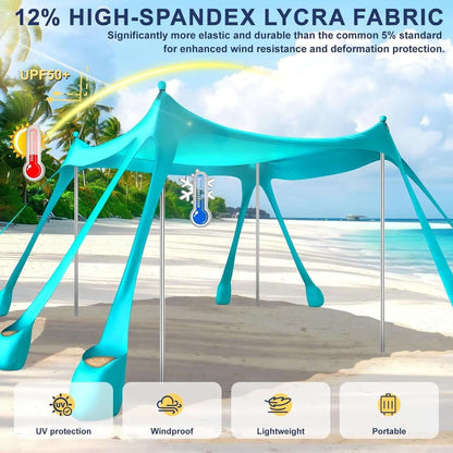portable beach tent sun shelter