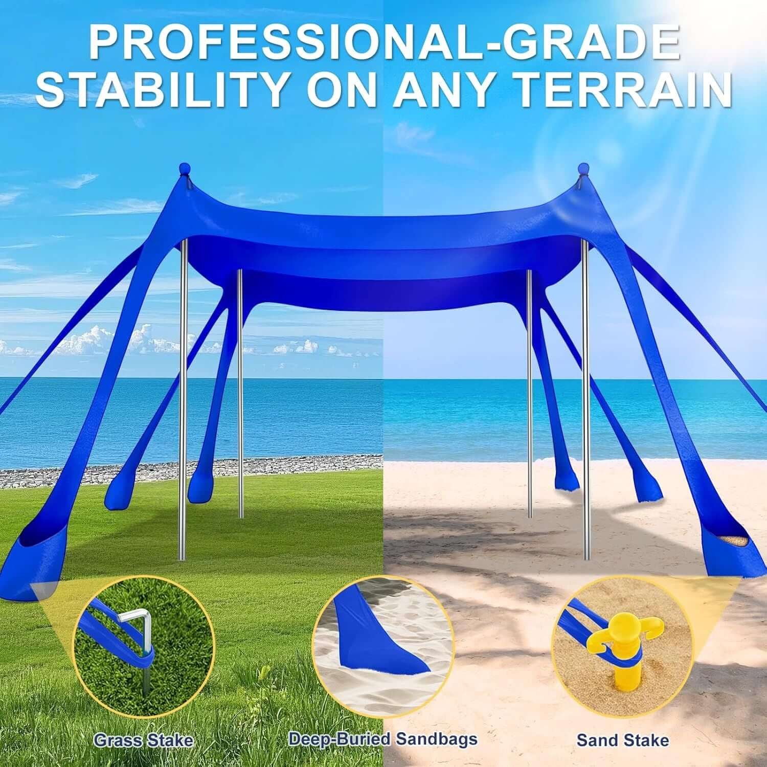 portable beach tent sun shelter