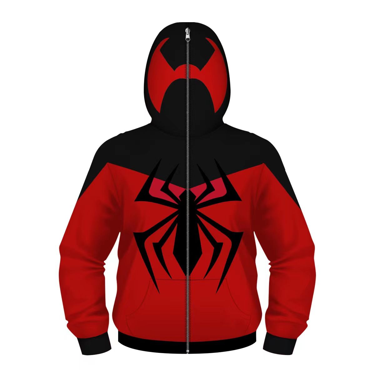 Kids Spider-->M.A.N Hoodies Hooded Zip Coat Jacket Top Outwear Fans Gift