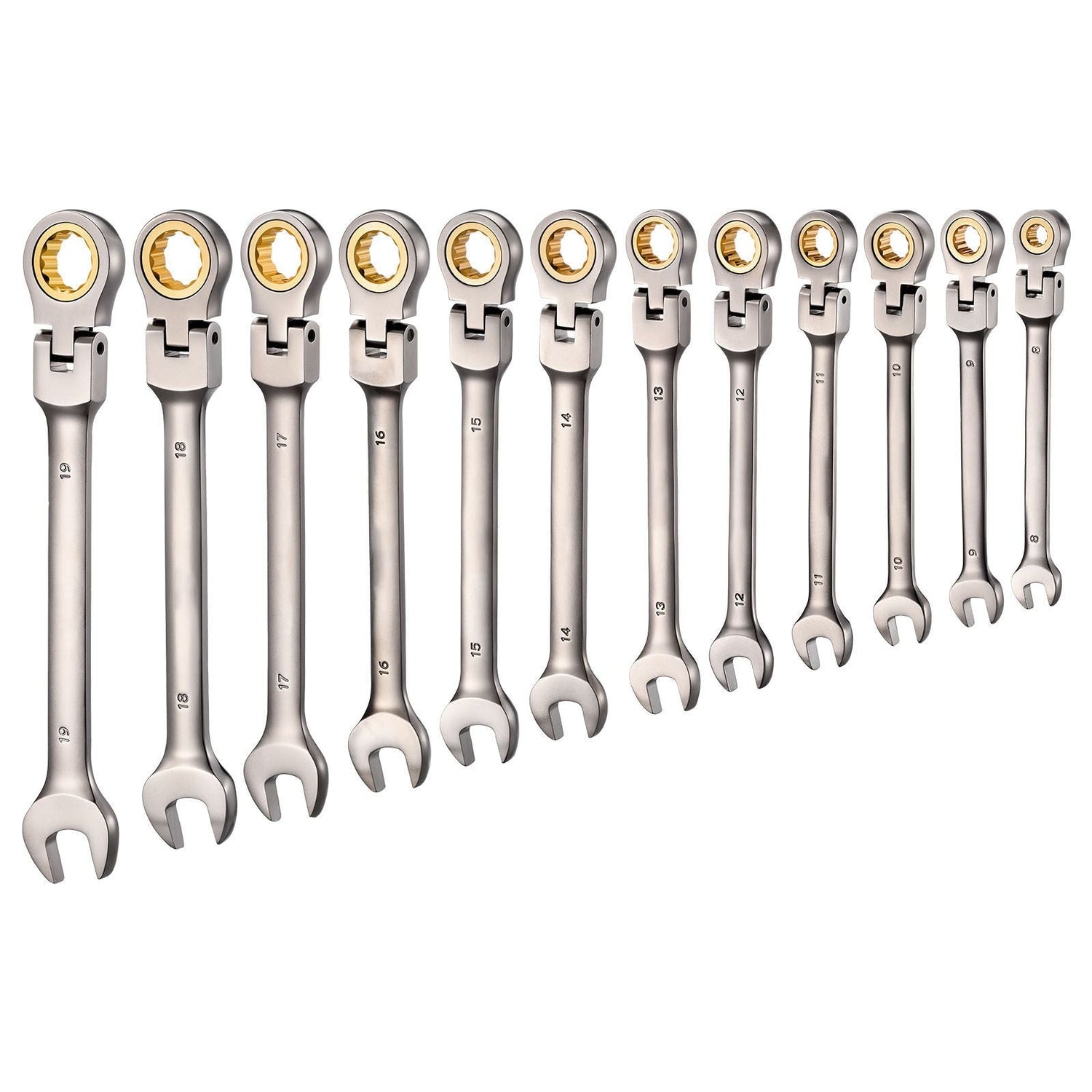 flex head ratcheting wrench set