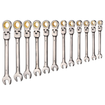 flex head ratcheting wrench set