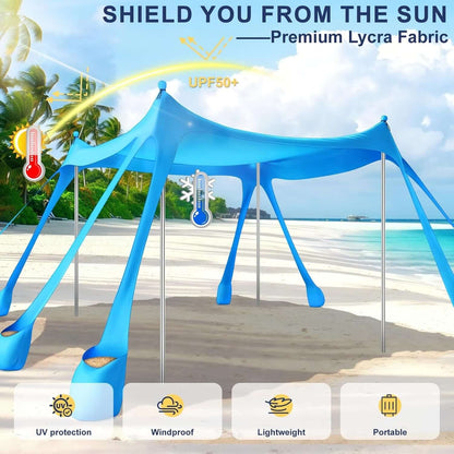 portable beach tent sun shelter