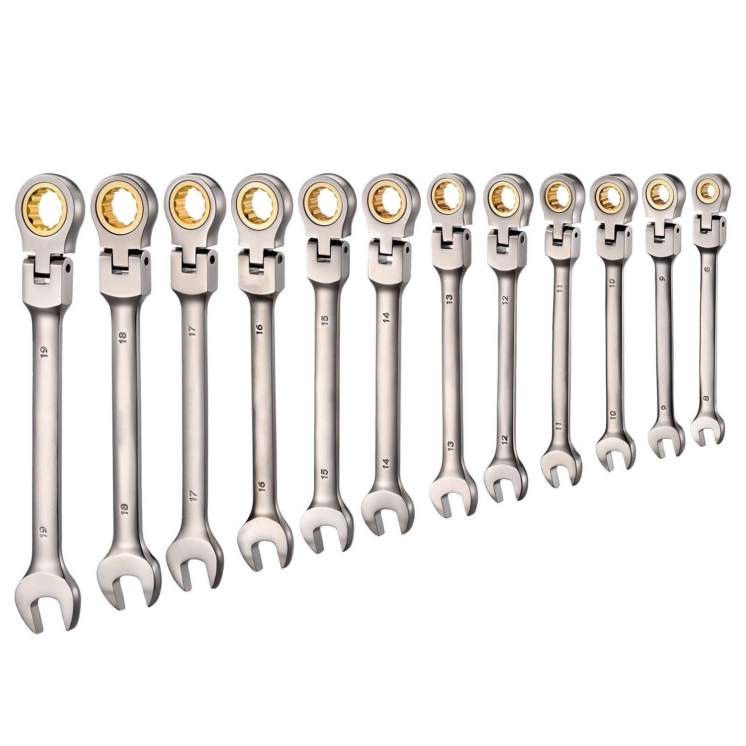 flex head ratcheting wrench set