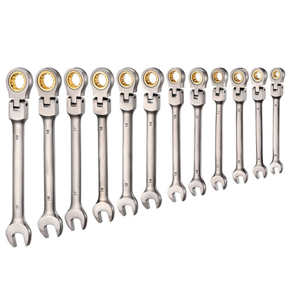 flex head ratcheting wrench set