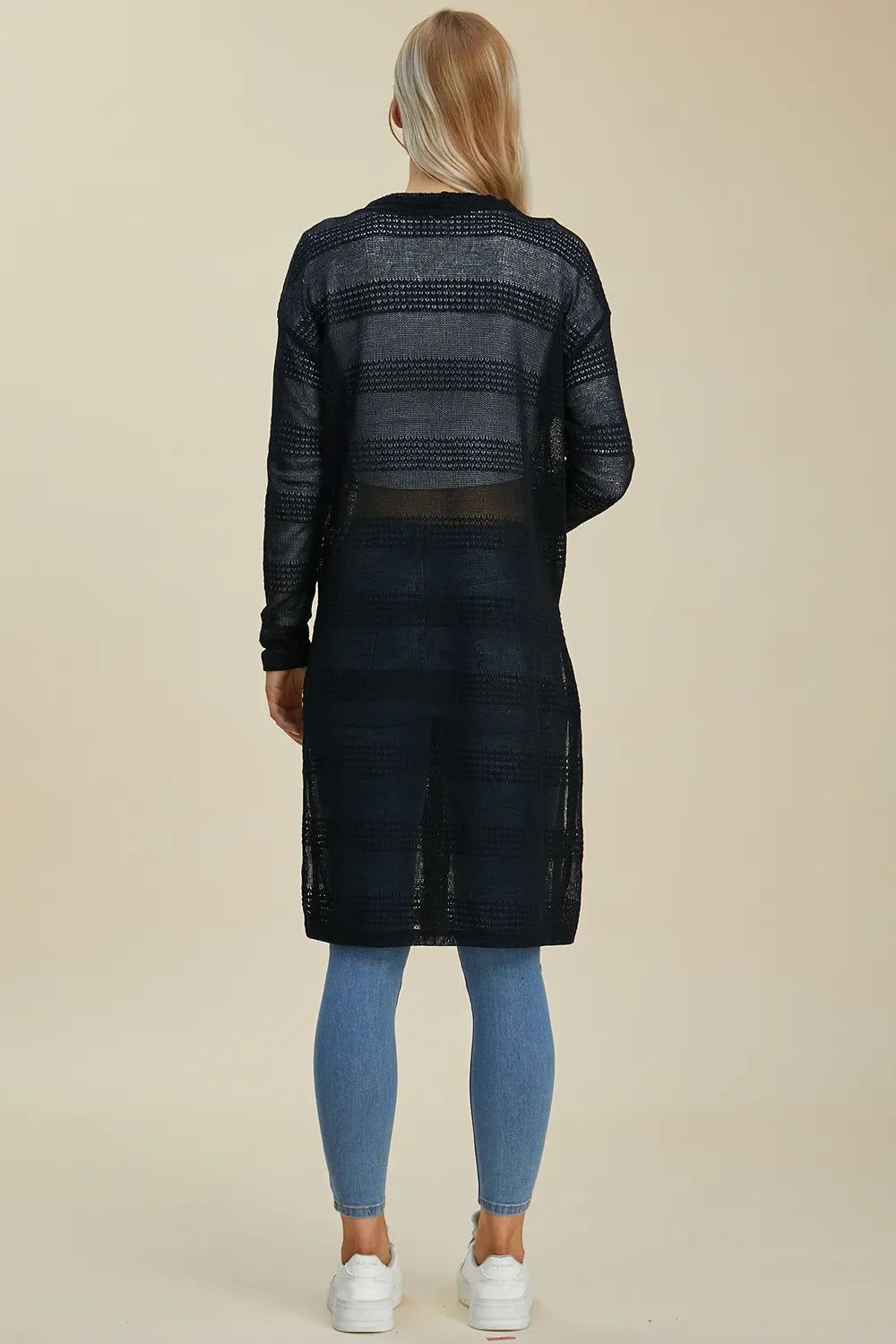 open front longline cardigan