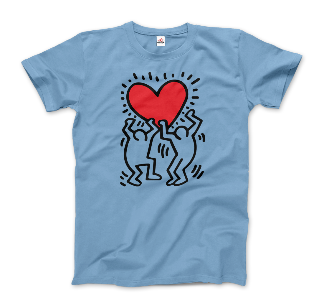 Men Holding Heart icon, street art t-shirt