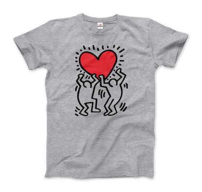 Men Holding Heart icon, street art t-shirt