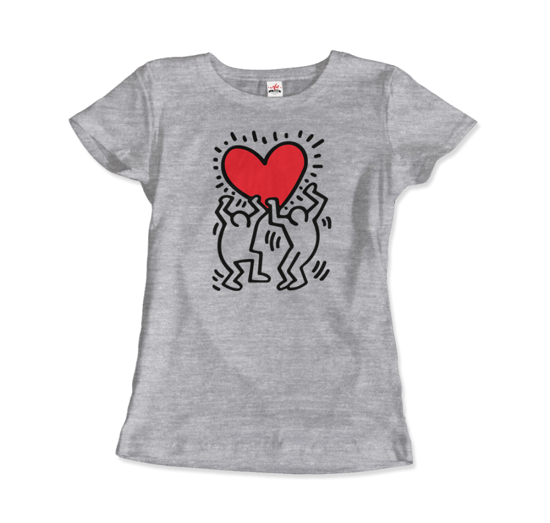 Men Holding Heart icon, street art t-shirt