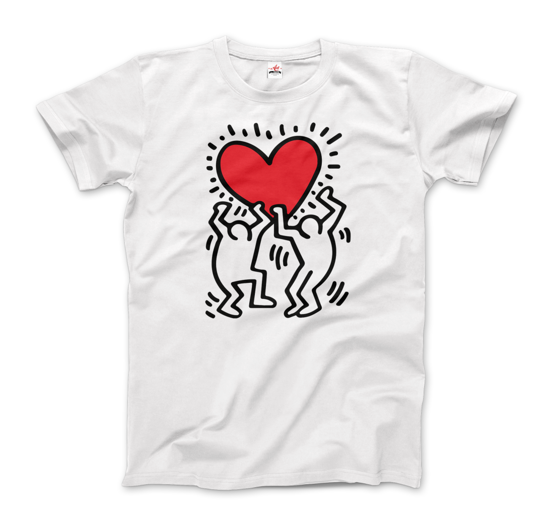 Men Holding Heart icon, street art t-shirt