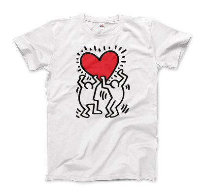Men Holding Heart icon, street art t-shirt