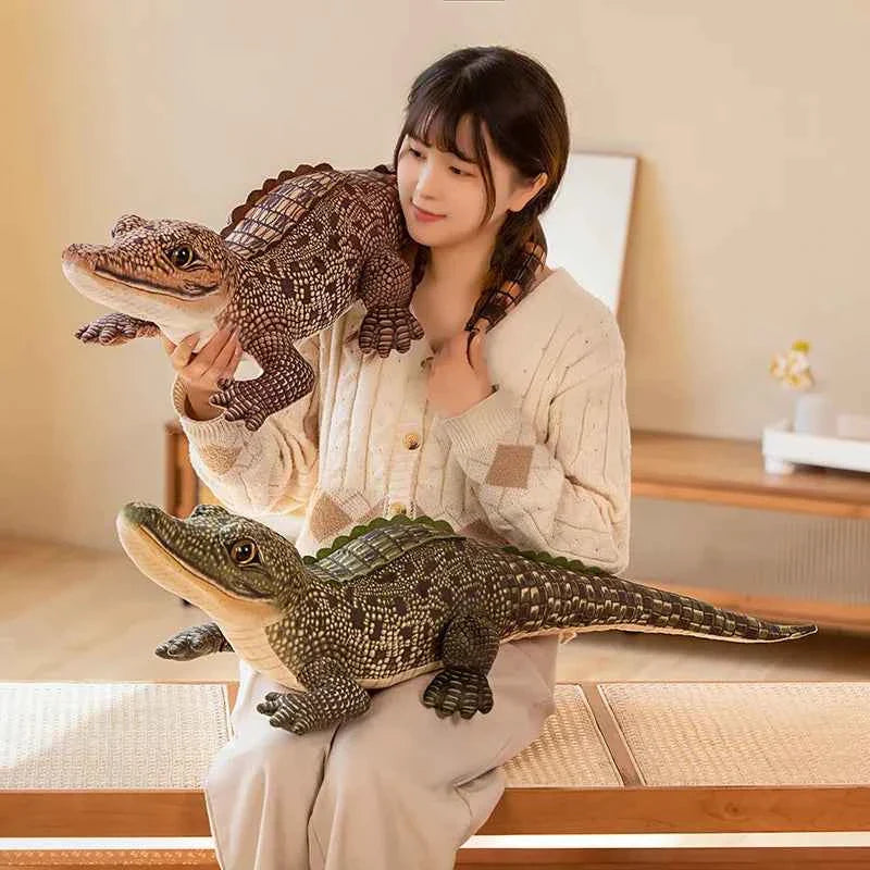 Lifelike Crocodile Plush Toy – Soft Realistic Alligator Stuffed Animal Gift for Kids