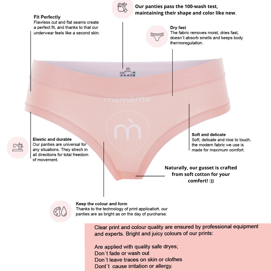 Memème Women’s Ultra-Comfortable JUMANJI - Zoo - Panties | Breathable Cotton Crotch, Stretchy Fit, No Elastic Bands