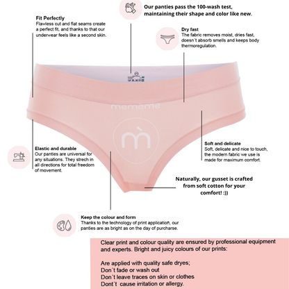 Memème Women’s Ultra-Comfortable JUMANJI - Zoo - Panties | Breathable Cotton Crotch, Stretchy Fit, No Elastic Bands