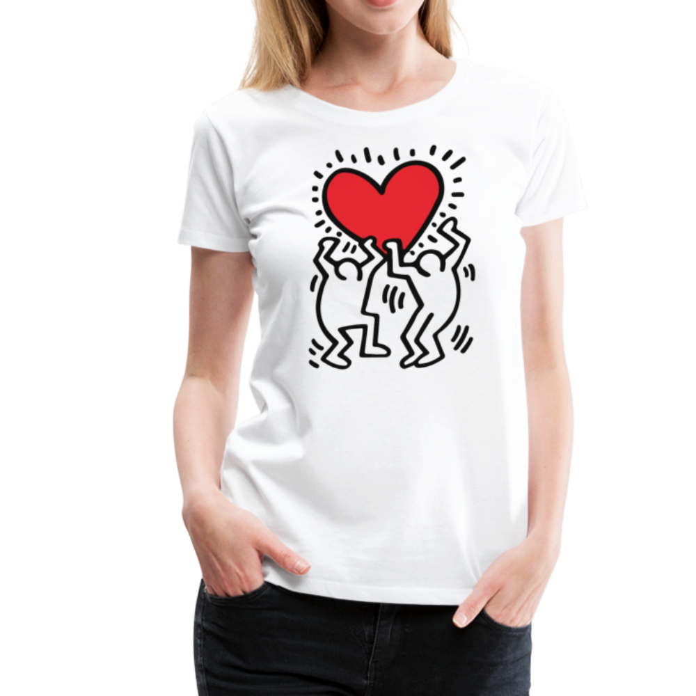 Men Holding Heart icon, street art t-shirt