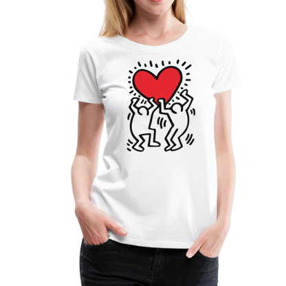 Men Holding Heart icon, street art t-shirt